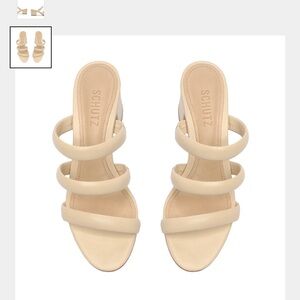 SCHUTZ Women's Tan Strappy Heels